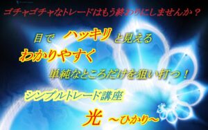 優位性を目でハッキリと見えるようになるためのトレード講座「光 – ひかり」 熊木章人（ぷーさん）