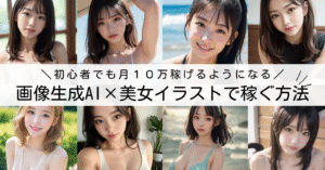 【10万円分】AI美女で月100万円稼ぐ方法（完全版）ー
