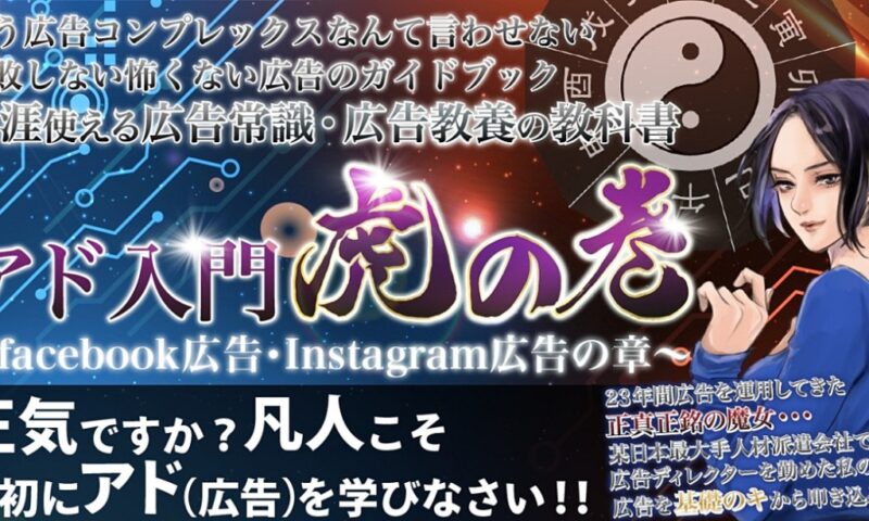 生涯使える広告常識・広告教養の教科書 アド入門・虎の巻 〜fac広告・Instagram広告の章〜　かたこり