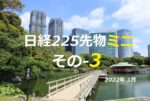 日経225先物ミニのランチタイムトレードになります ス ギ