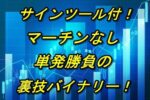 マーチンなしの単発のみ！裏技バイナリー教えます ルシアークス＠投資家兼SNSマーケッター