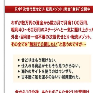 次世代型せどり・転売メゾット「せどりインサイダー」有料版マニュアル