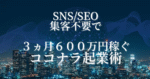 SNS・SEO集客不要で【3ヵ月600万円】稼いだココナラ起業術 みなとら