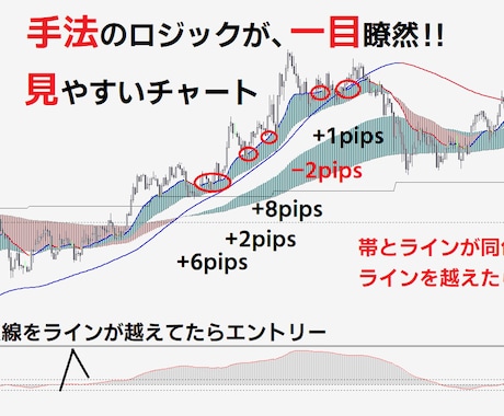 ぱっと見でプロのトレード手法が一目瞭然でわかります トウジFX