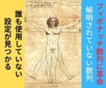 特殊なフィボナッチの設定を紹介します soy_相場愛好家