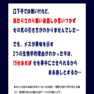 女を夢中にさせる会話術 －The Power Word－ 定価：¥4,700