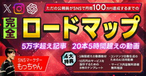 【記事5万字超・動画20本5時間超】ただの公務員がSNSで月商100万円達成するまでの完全ロードマップ　もっちゃん@インスタ10万人（随時更新中）