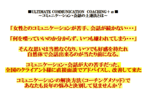 ULTIMATE COMMUNICATION COACHING＋α ～ コミュニケーション・会話の上達法とは 蔡東植