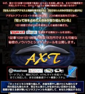 AXT - アダルトアフィリエイトで稼ぐ初心者向けの丁寧な方法 小沢真一