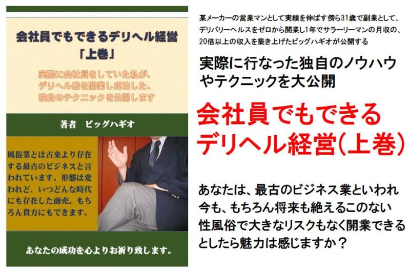 会社員でもできるデリヘル経営 ビッグハギオ