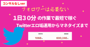 【完全版】たったの１日３０分の作業で最速Twitter運営術【特典あり】　アフィリエイト神