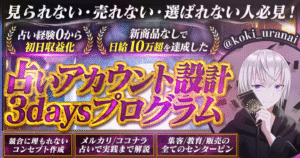【占い経験0でも初日マネタイズ•新商品なしで日給10万超え達成】占いアカウント設計3daysプログラム　コキ | 副業占い×SNS