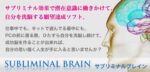 サブリミナル効果で自分を洗脳する願望達成ソフト。サブリミナルブレイン 定価：¥9,800