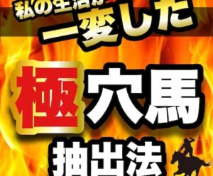 私の生活が一変した極穴馬抽出法教えます あなたが知っておくべき究極の穴馬選びの真実　競馬　中央競馬 渋沢【競馬予想家】