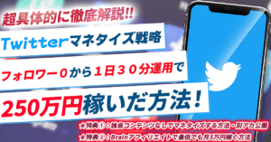 Twitterマネタイズ戦略｜フォロワー０から1日30分運用で250万円稼いだ方法を超具体的に徹底解説！ まんだりん