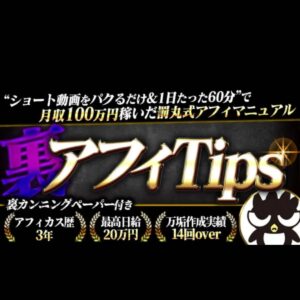 「裏アフィTips」罰丸式裏アフィマニュアル　罰丸