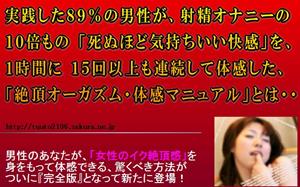 禁断の絶頂オーガズム 体感マニュアル（完全版） 島袋