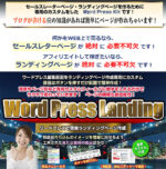 ワードプレス専用のセールスレターページ作成カスタムキット：Word Press Landing