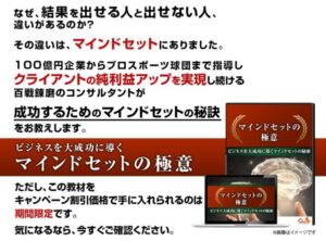 マインドセットの極意 広岡勝時