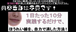 たった1日10分の実践でほうれい線が消える方法！「ほうれい線消し」マニュアル 定価：¥8,600
