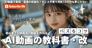 【無料で簡単】AIでアニメーション動画を作成！初心者でも収益化できる方法を完全攻略！　にし