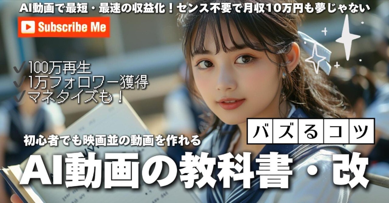 【無料で簡単】AIでアニメーション動画を作成!初心者でも収益化できる方法を完全攻略! にし