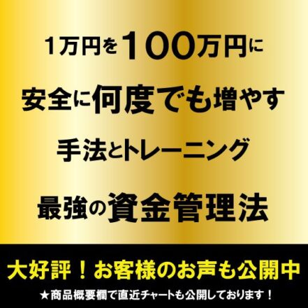 1万円から100万円に何度でも増やす手法とトレーニング、そして最強の資金管理。 aoi - 学び屋本舗