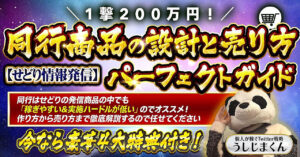1撃200万円！せどり情報発信【同行商品設計と売り方パーフェクトガイド】 　 うしじまくん