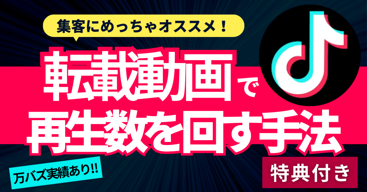 【200部突破】TikTok転載系動画で安定して再生数を回す手法【画像付き解説】 さなだ