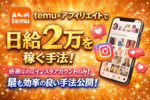 temuで誰でも日給1万の手法公開！　とうり