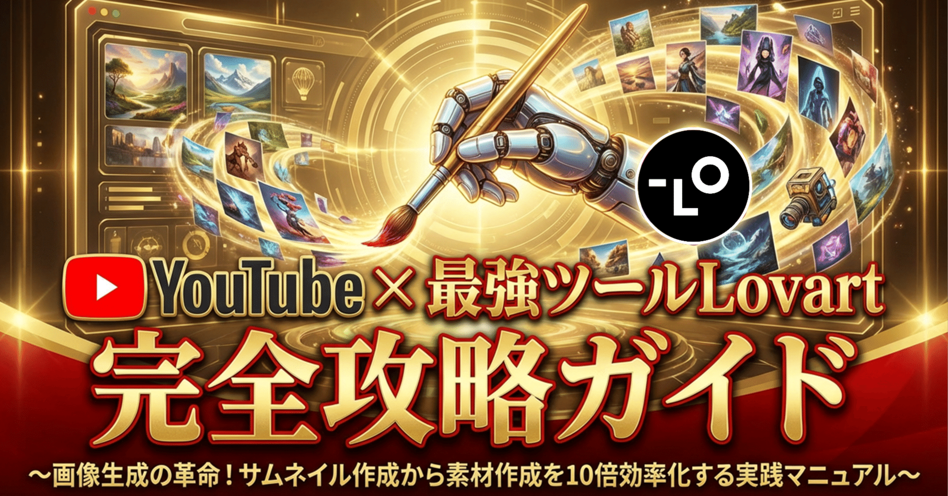 YouTube × 最強ツールLovart 完全攻略ガイド 〜画像生成の革命！サムネイル作成から素材作成を10倍効率化する実践マニュアル〜　たか＠AI×YouTubeでバズらせる人