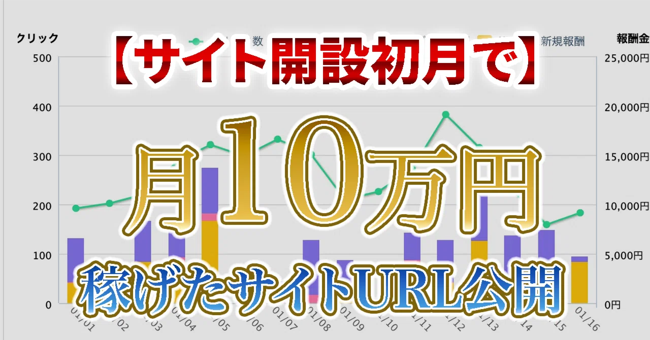 初月で月10万円達成｜稼げたアダアフィサイトURLを公開　アダビギー